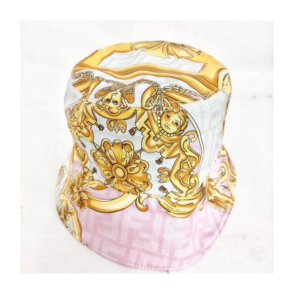 Fendi Hat Pinks Silk 388-070225 - Picture 3 of 9